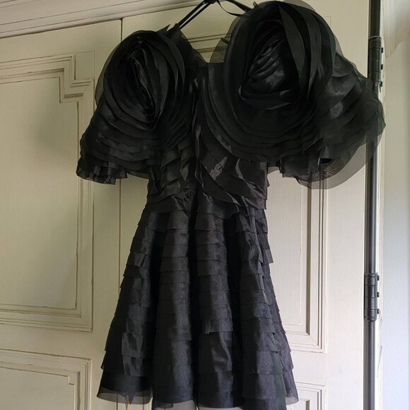 Aje Amour Black Dress US 2 - Picture 2 of 11